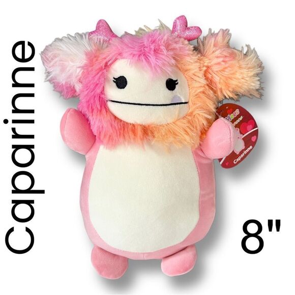 Caparinne the Bigfoot Hugmee Squishmallow Valentine’s Day Version 8” Plushie NWT - Picture 1 of 4